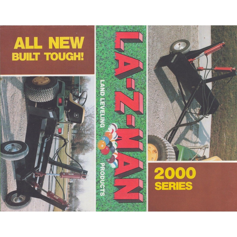 Vintage LA-Z-MAN Land Leveling Products 1000 2000 Series Sales Brochure VG+